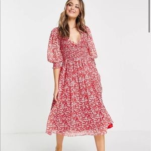 ASOS DESIGN midi smock dress